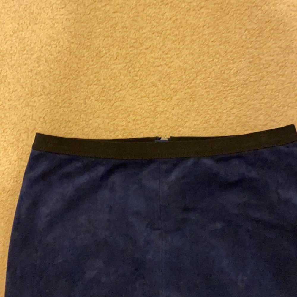 Bcbg double zipper midi suede skirt pencil - Picture 5 of 8